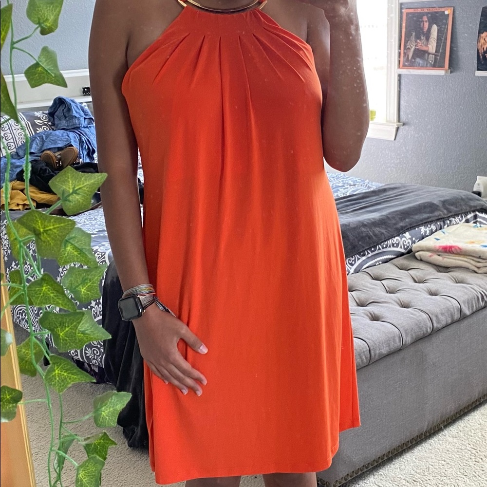 Michael Kors orange dress